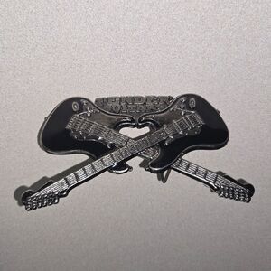 Fender Guitars Black and Silver Belt Buckle